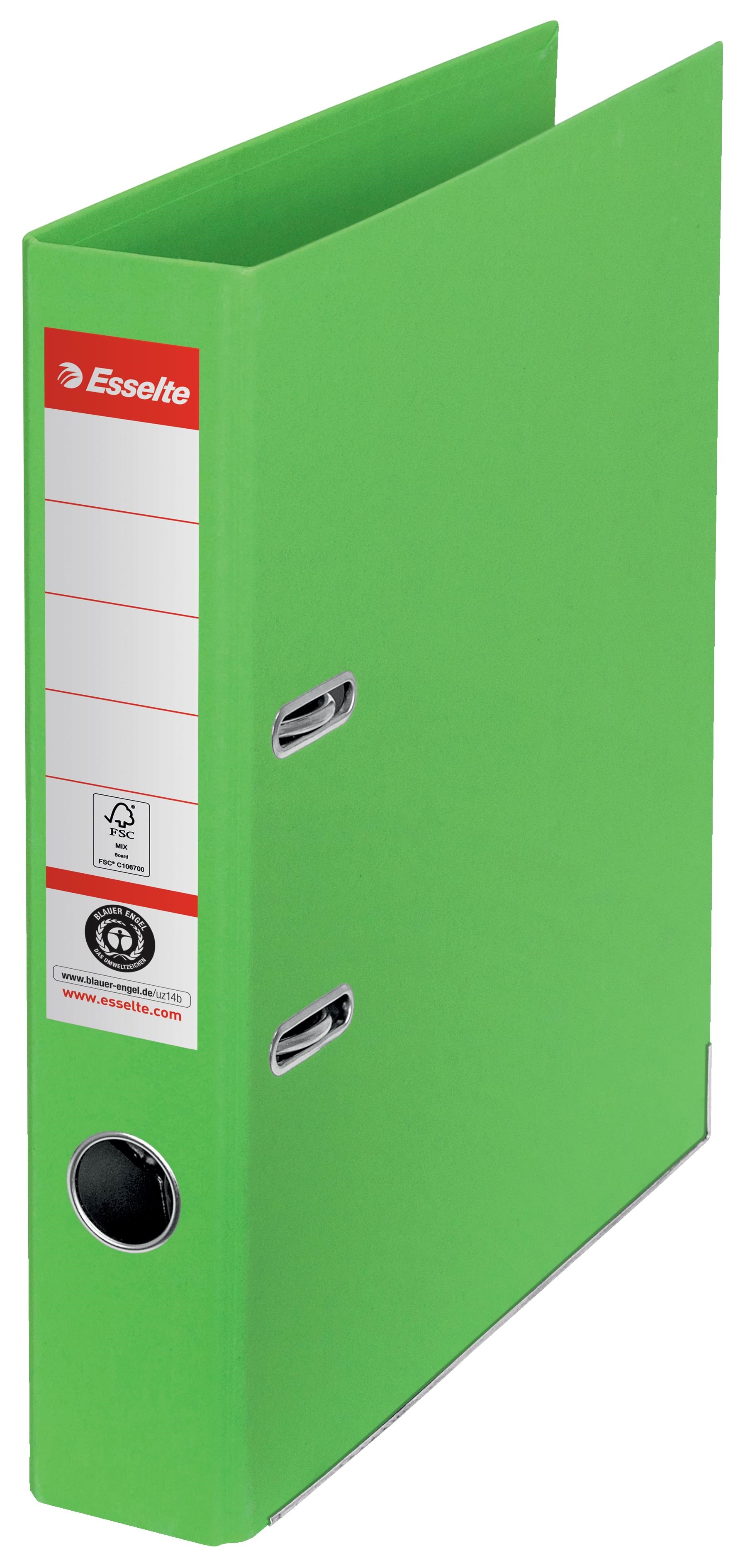 Esselte No. 1 Ordner, 100% Recycling-karton, Grün - Briefordner Und Ringmappen 627574