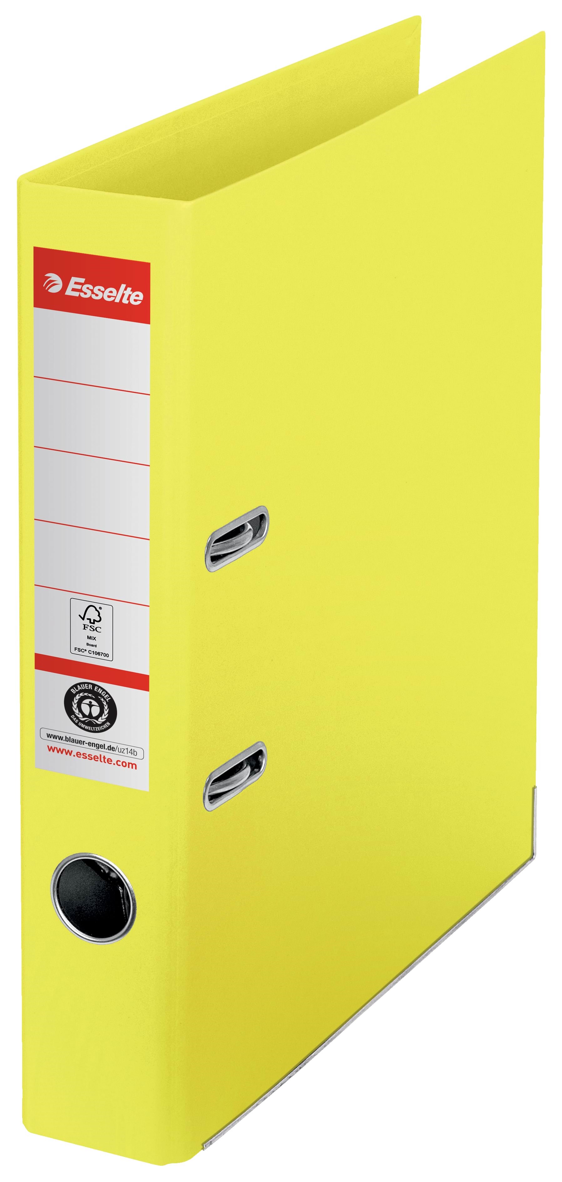 Esselte No. 1 Ordner, 100% Recycling-karton, Gelb - Briefordner Und Ringmappen 627573