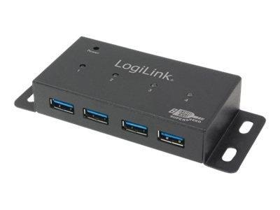 Logilink Usb 3.0 Hub 4-port Metal Housing Usb-hubs - Usb 3.2 - 4 - Usb Hubs Ua0149