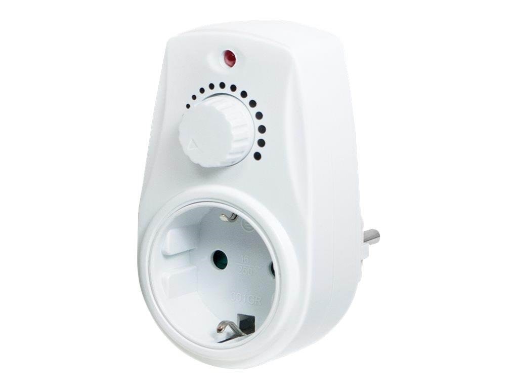 Logilink Socket Adapter With Dimmer 1x Cee 7/3 - Smart Home Pa0151