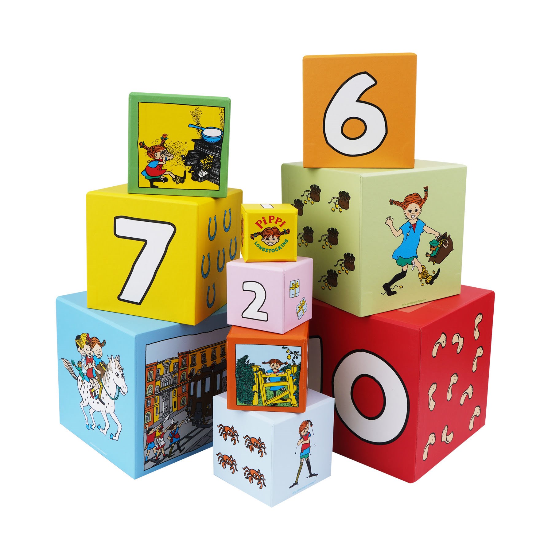 Barbo Toys Pippi - Stacking Cubes - Baby Spielzeug