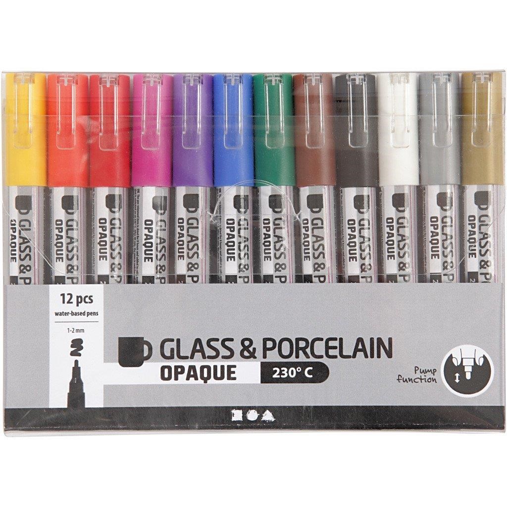 Creativ Company Glass & Porcelain Pens - Utensilien Zum Schreiben Und Zeichnen