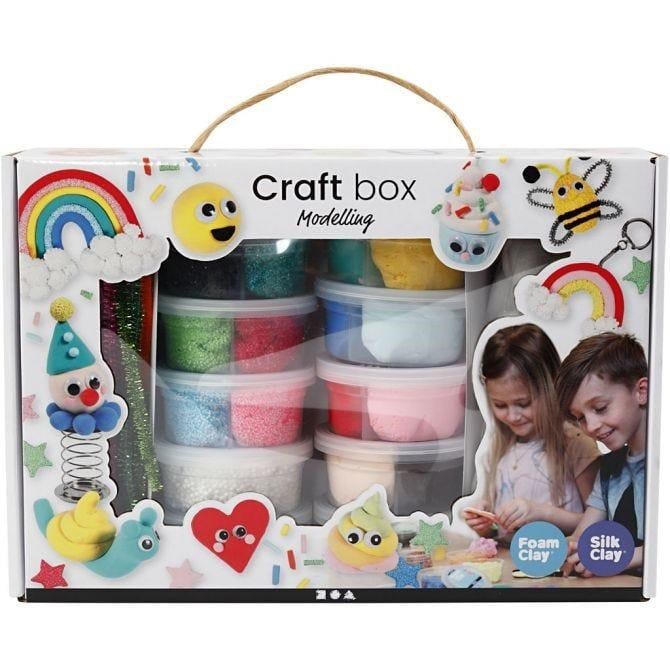 Creativ Company Foam Clay & Silk Clay - Gift Box - Hobby Zubehoer 98120