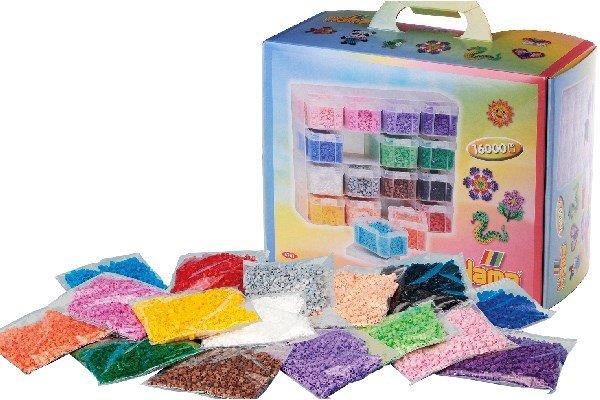 Hama Midi Storage Box Set 16 Pcs Incl. 16.000 Beads - Kreativ Spiele