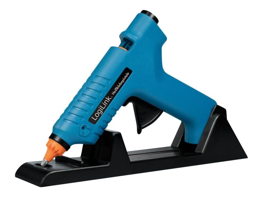 Logilink Hot Glue Gun Wireless 80 W With Station Blue - Haus Garten Wz0052