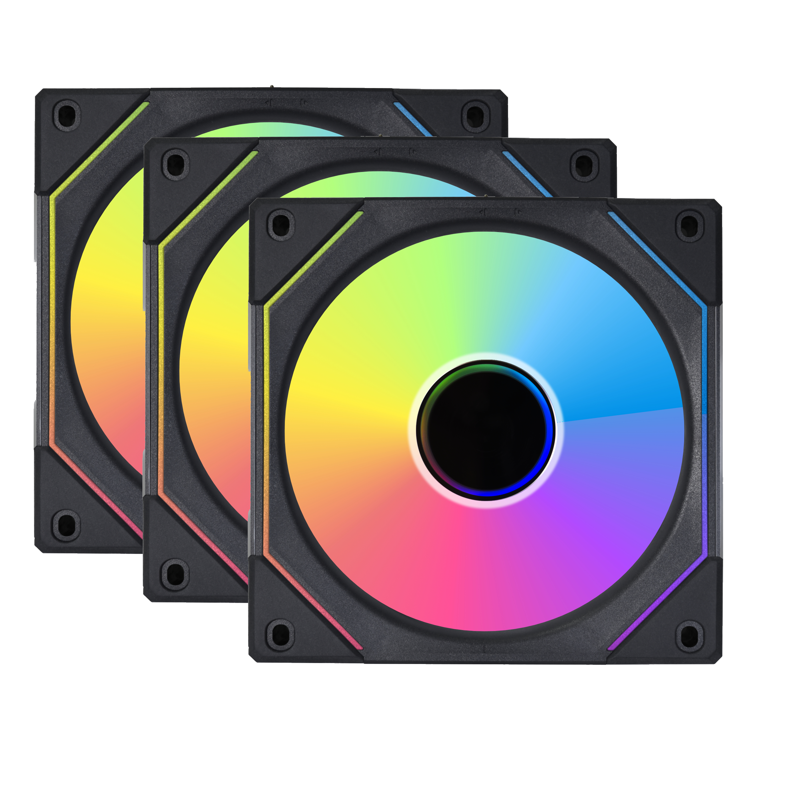 Lian Li Uni Fan Sl-inf (3-pack) - Gehäuselüfter - 120mm - Schwarz Mit Rgb Led - 29 Dba - Gehaeuseluefter