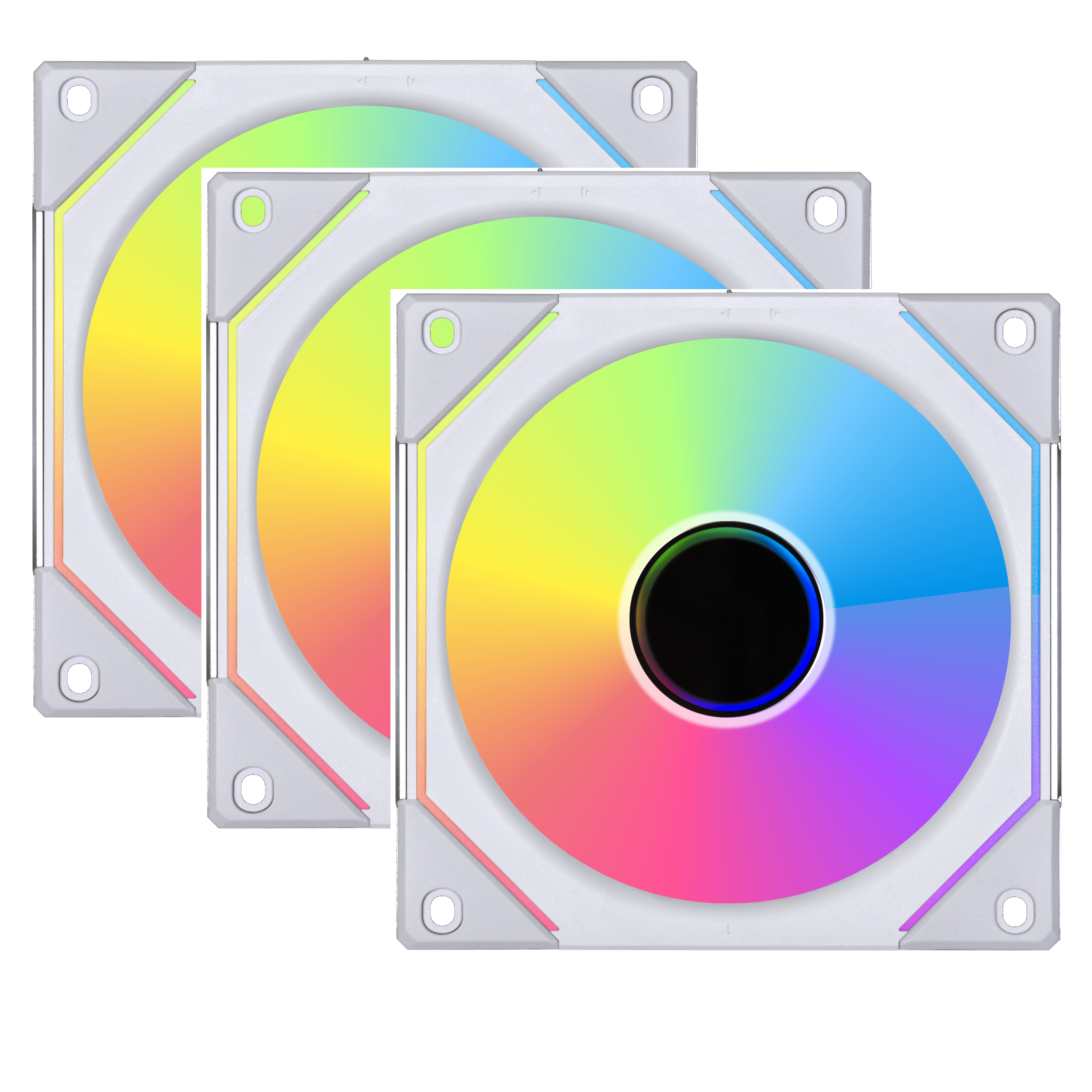 Lian Li Uni Fan Sl-inf 120 White - 3 Pack - Gehäuselüfter - 120mm - Weiß Mit Rgb Led - 29 Dba - Gehaeuseluefter Uf-slin120-3w