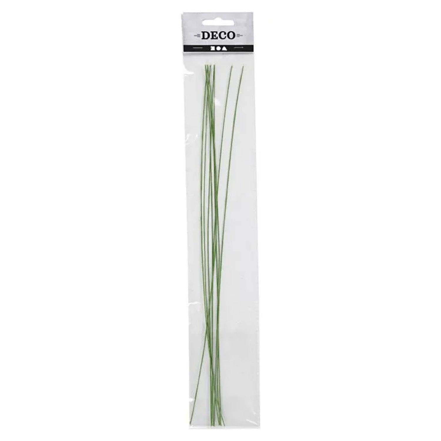 Creativ Company Flower Stem Wire Green 0.6 mm 20pcs. - Kunst Handwerk Ausstattung