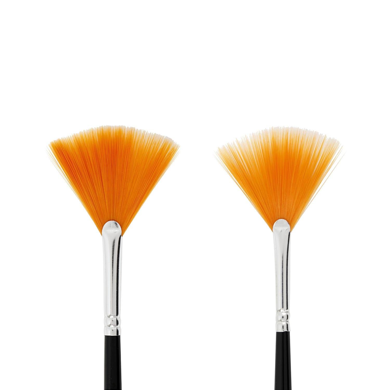 Creativ Company Gold Line Fan Brushes 2pcs. - Hobby Zubehoer