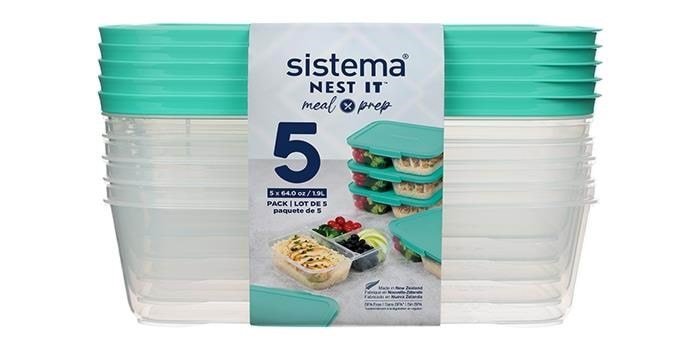 Sistema Frischhaltedosen Nest It 5 Stück 1.9L - Kuechenzubehoer 59175