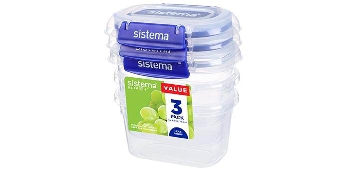 Sistema Rectangle Klip It Plus 3pack 400ml - Kuechenzubehoer 881543