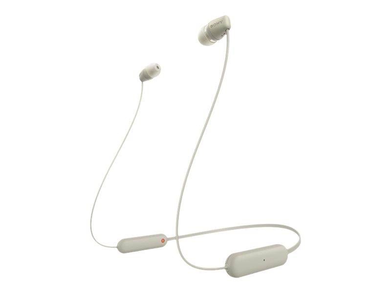 Kopfhörer - Sony Wi-c100 - Wireless In-ear Headphones - Beige - Kopfhoerer/headsets