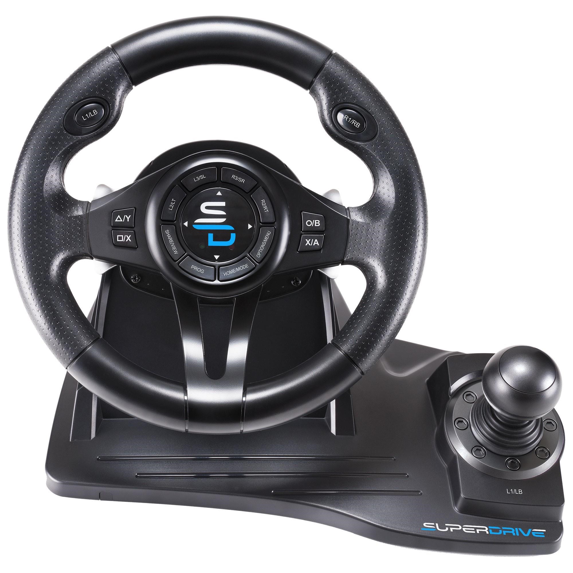 Subsonic Superdrive GS 550 Steering Wheel - Wired Lenkrad & Pedale Set - Sony Playstation 4 - Gaming Zubehoer Sa5596-ng