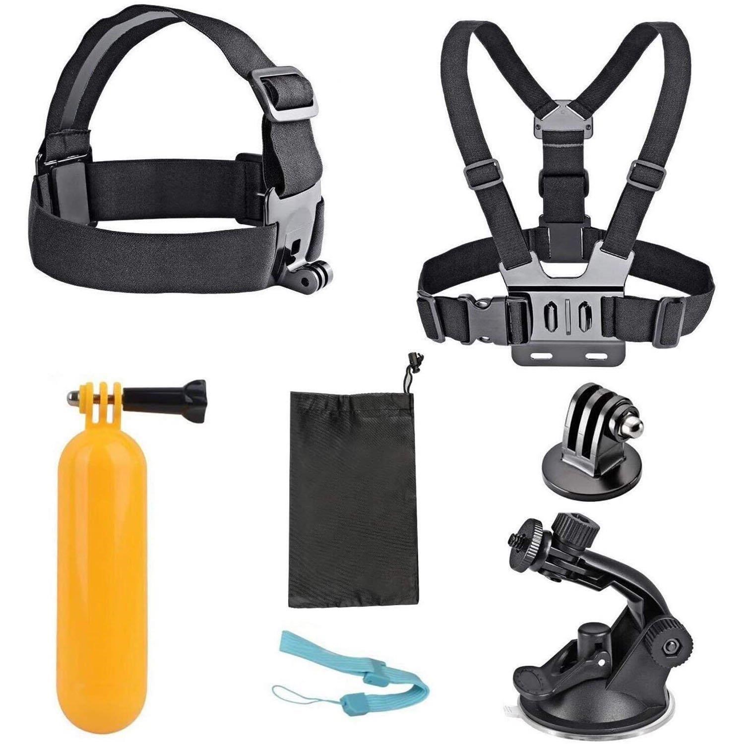 Akaso Action Camera Accessories - 7 Pieces - Actionkamera Zubehoer