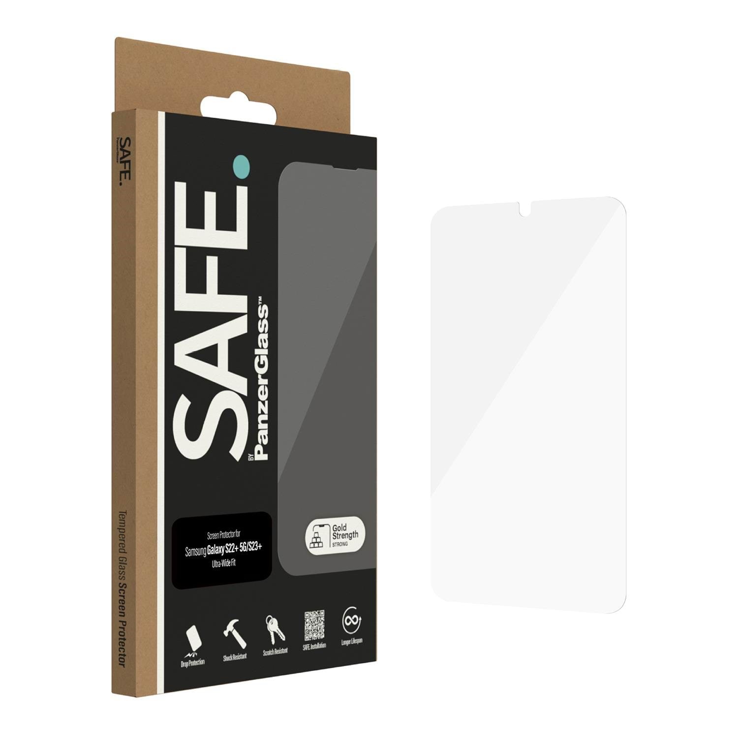 Safe by Panzerglass Screen Protector Samsung Galaxy S22 Plus 5G | S23 Plus | Ultra-wide Fit - Handys Schutzfolie