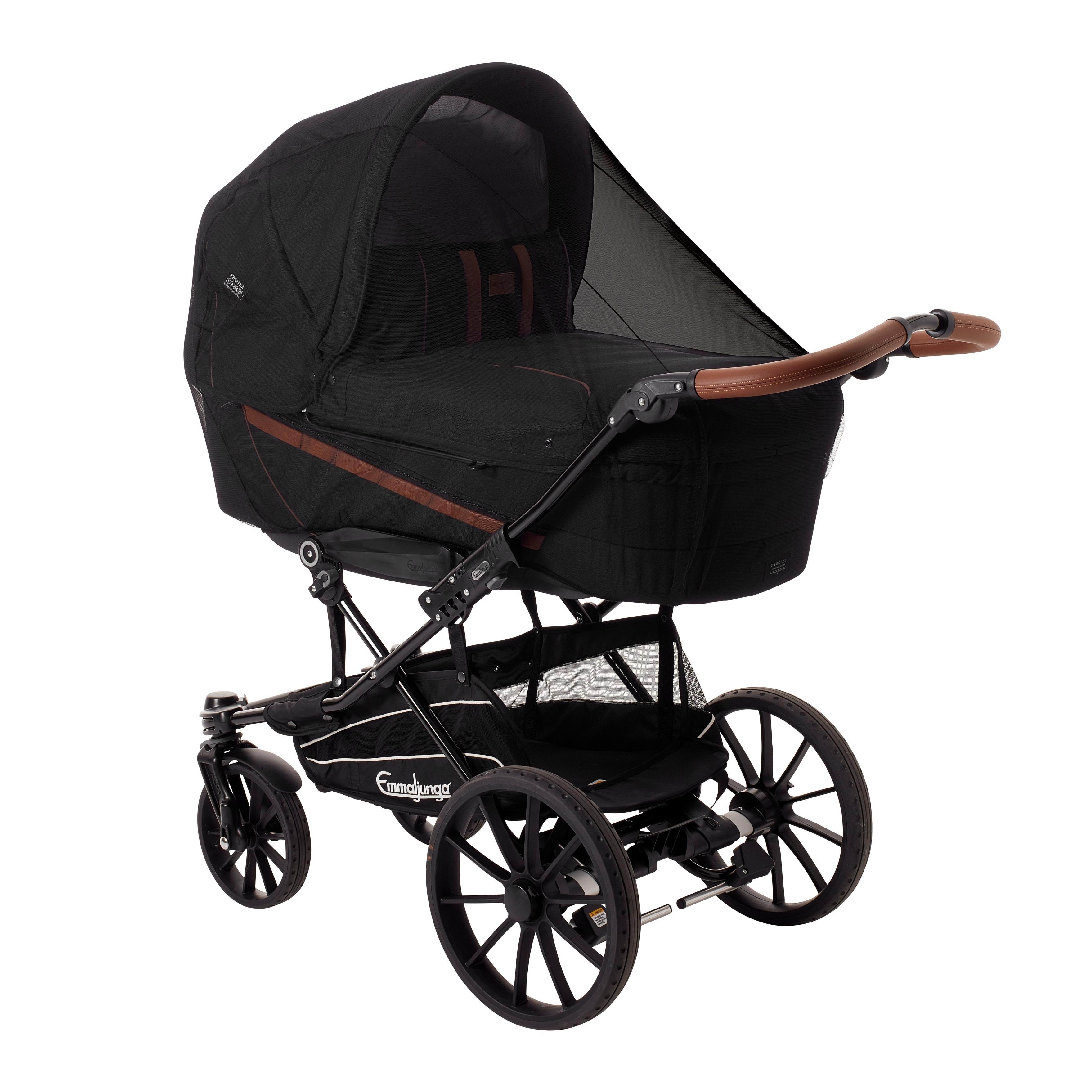 Babydan Deluxe Mosquito Net For Pram Black - Babypflege