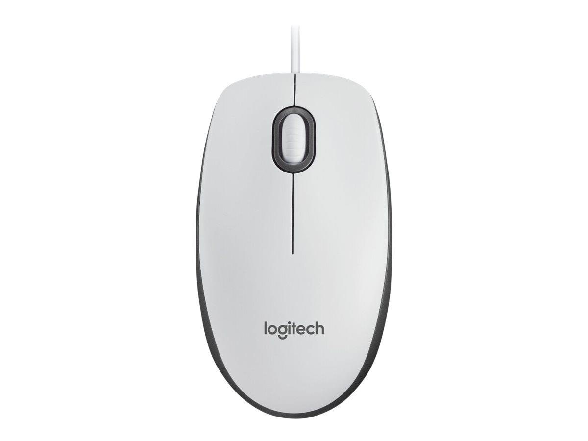 Logitech M100 Optical Mouse - White - Maus (Weiß) 910-006764