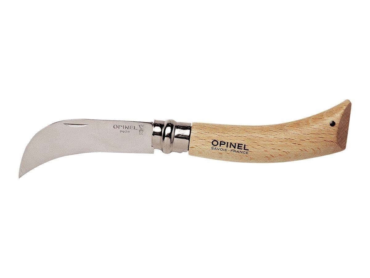 Opinel N°08 - Grafting Billhook Knife - Yellow-pink Small Dark Dashes - Handwerkzeuge
