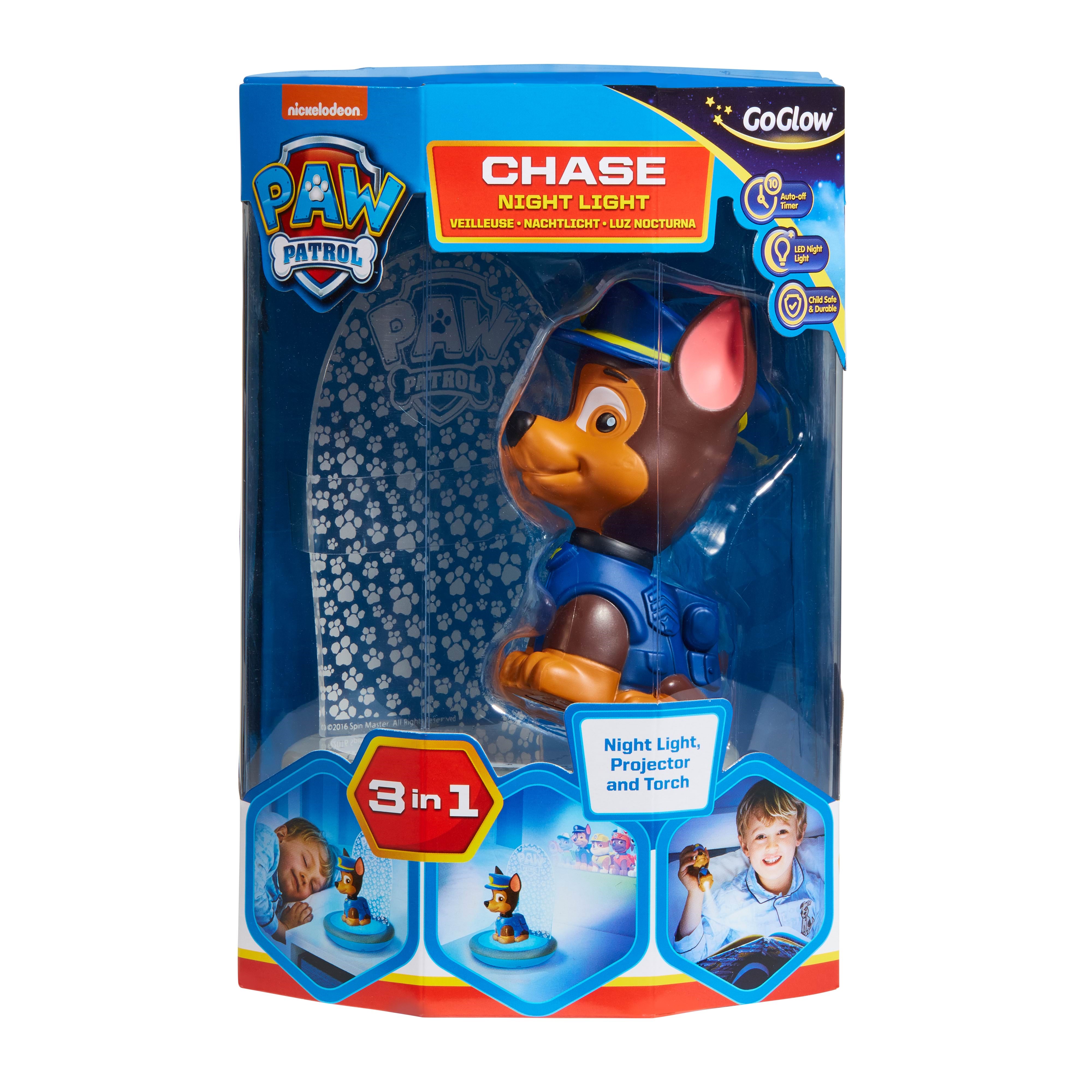 Paw Patrol Chasemagic Bedsidenight Light Torch And Projector - Kinder Lampen 10043