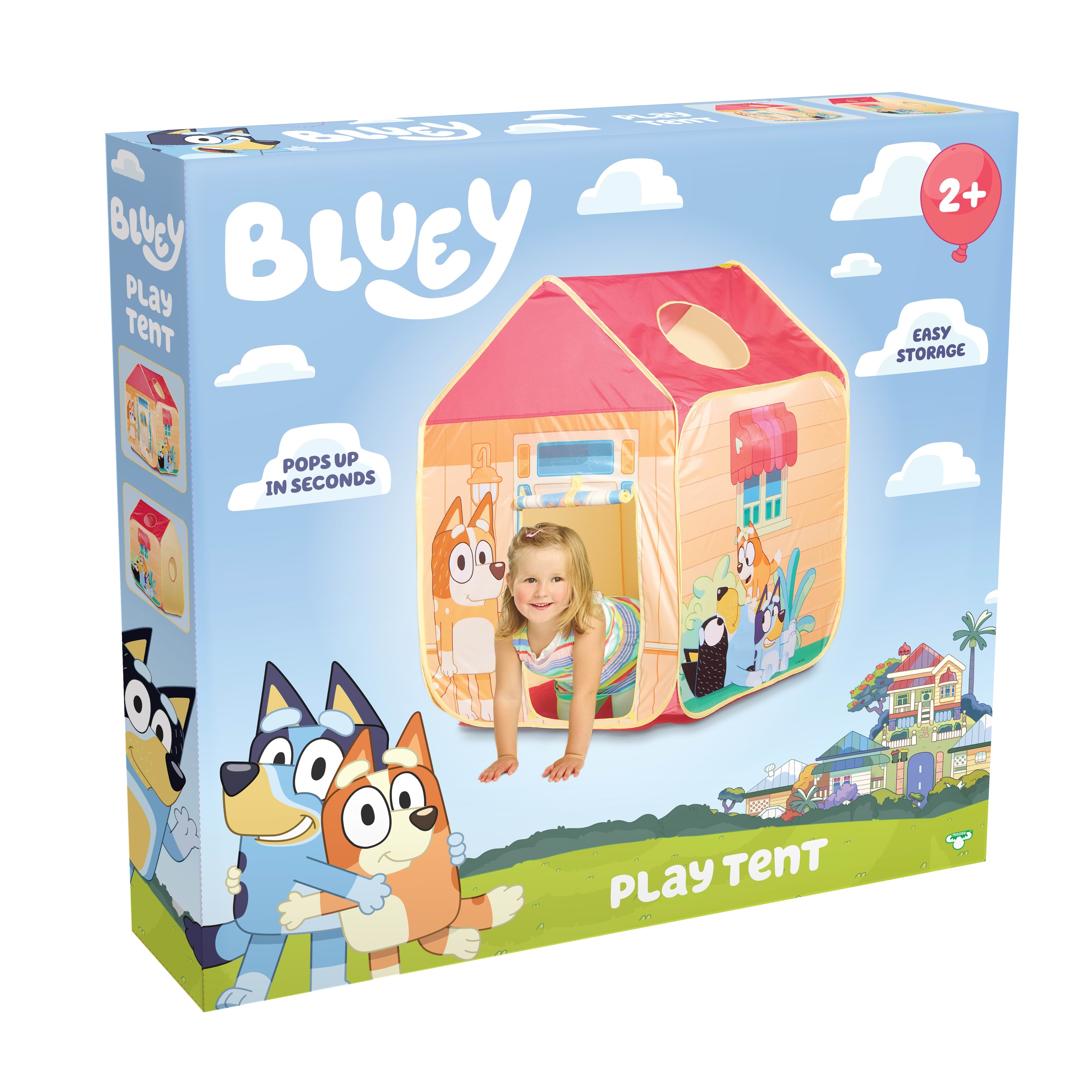 Bluey Pop Up Play House Play Tent - Spiele im Freien 10027