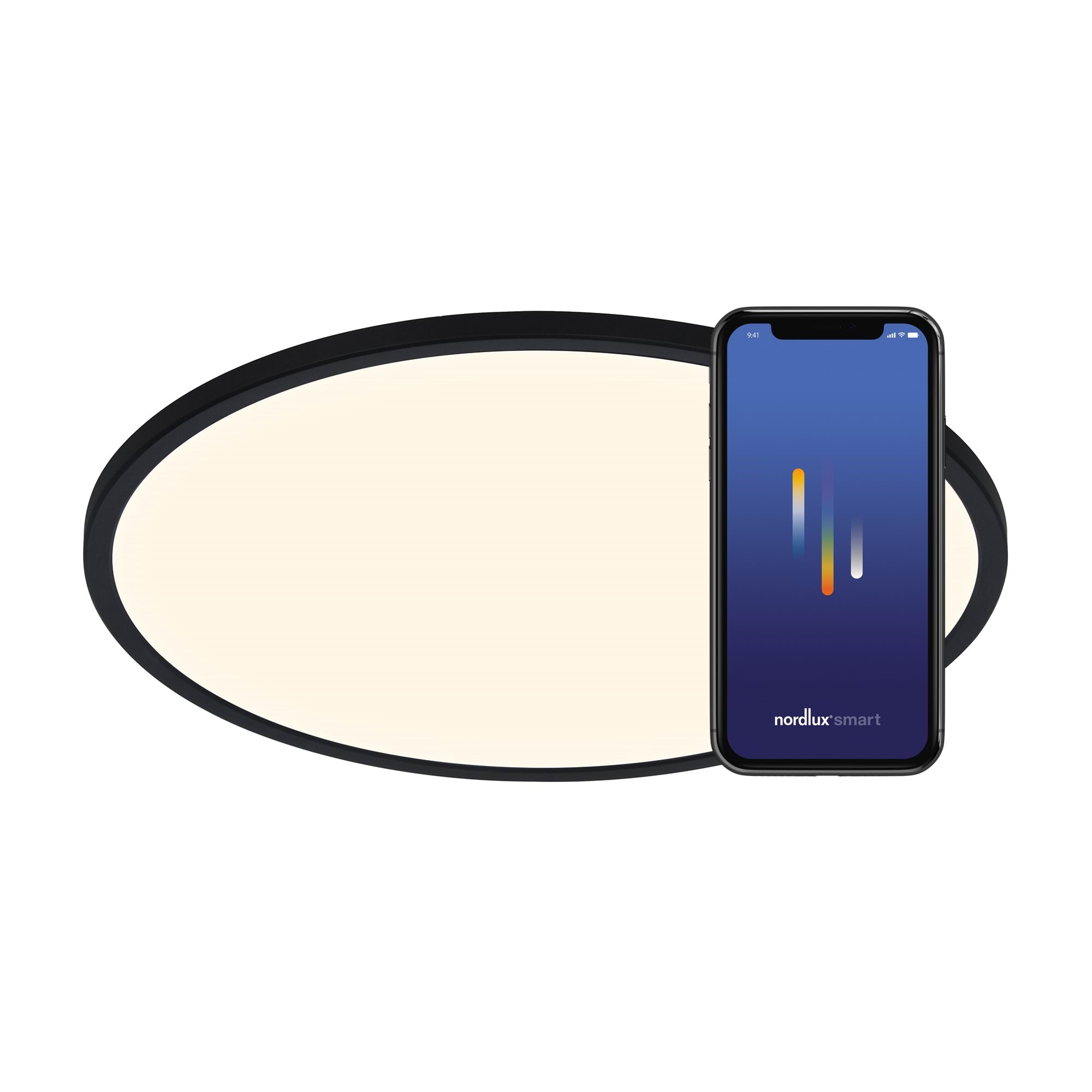 Nordlux Oja Smart 42 Deckenleuchte Schwarz - Smart Home