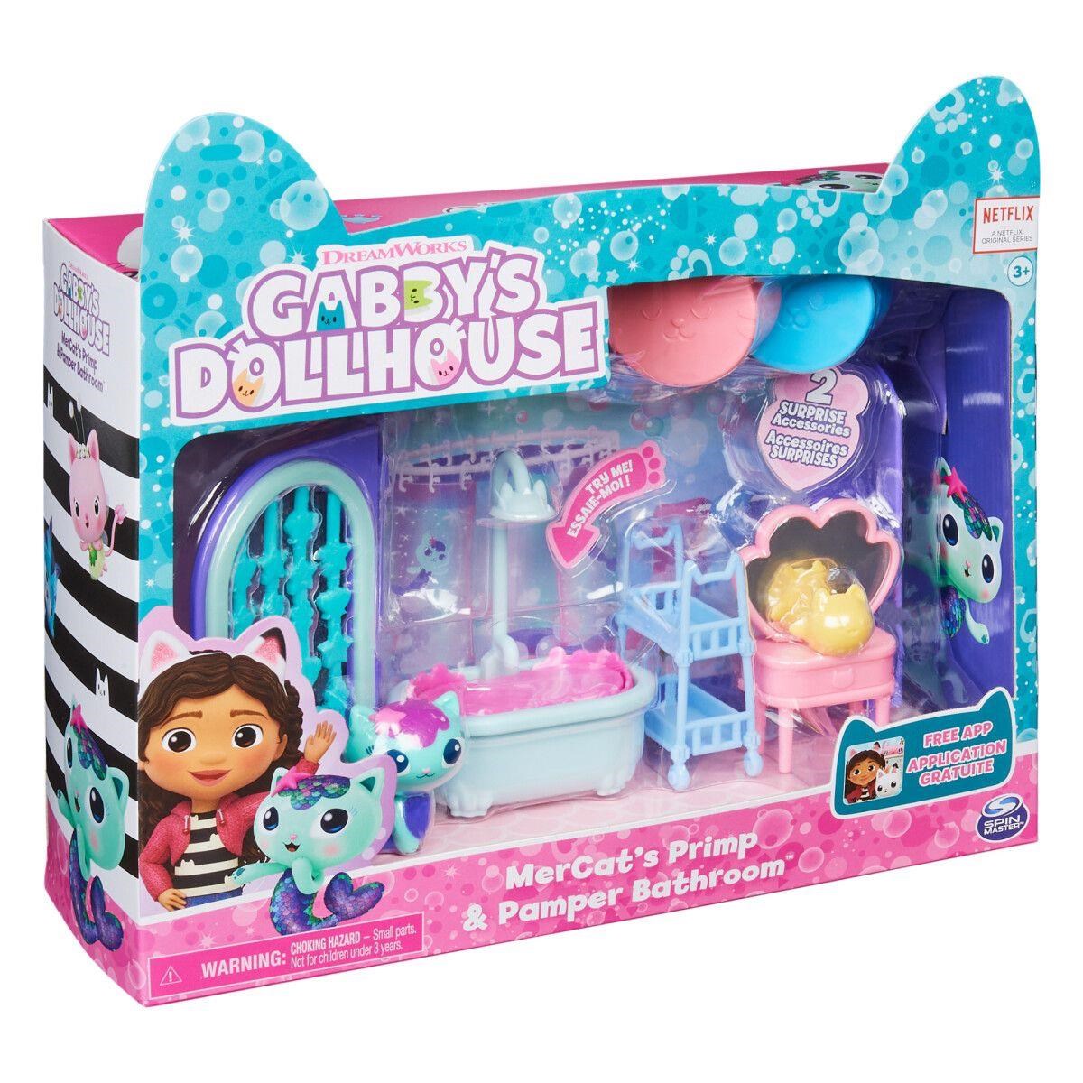 Gabby's Dollhouse Deluxe Room - Mercat's Bathroom - Dolls Accessories 6062036