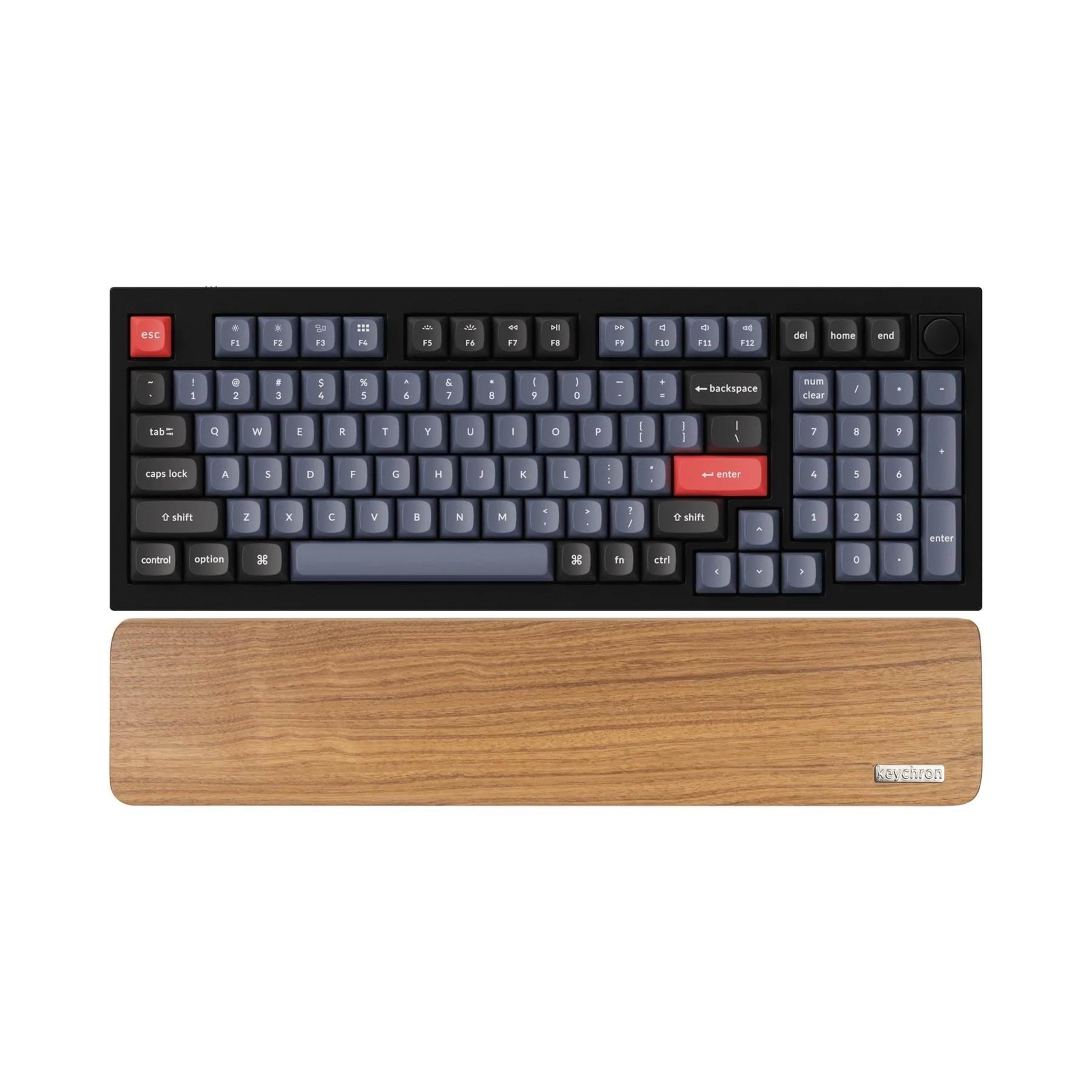 Keychron Walnut Wood Palmrest For Q5 / V5 / K4 Pro - Handgelenkstütze - Braun - Tastaturen Pr21
