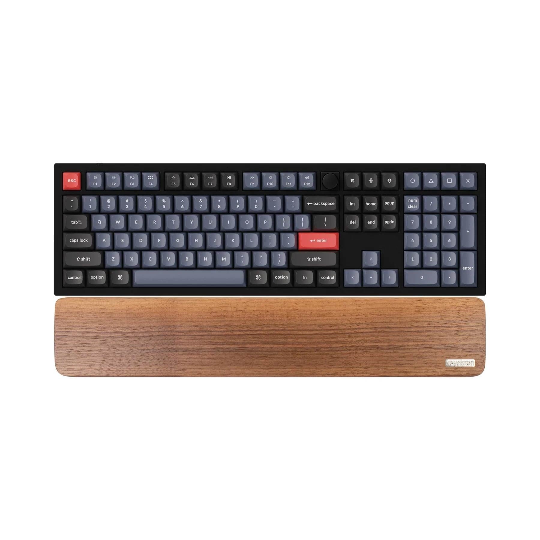 Keychron Walnut Wood Palmrest For Q6 / V6 / K10 Pro - Handgelenkstütze - Braun - Tastaturen Pr22