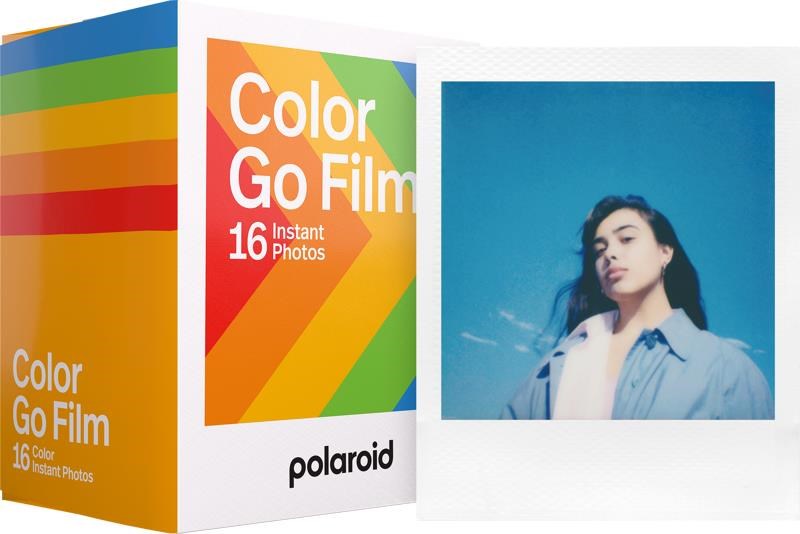 Polaroid Color Film Go Type (8 Exposures) - White Frame - 2-pack - Photo Film 006017