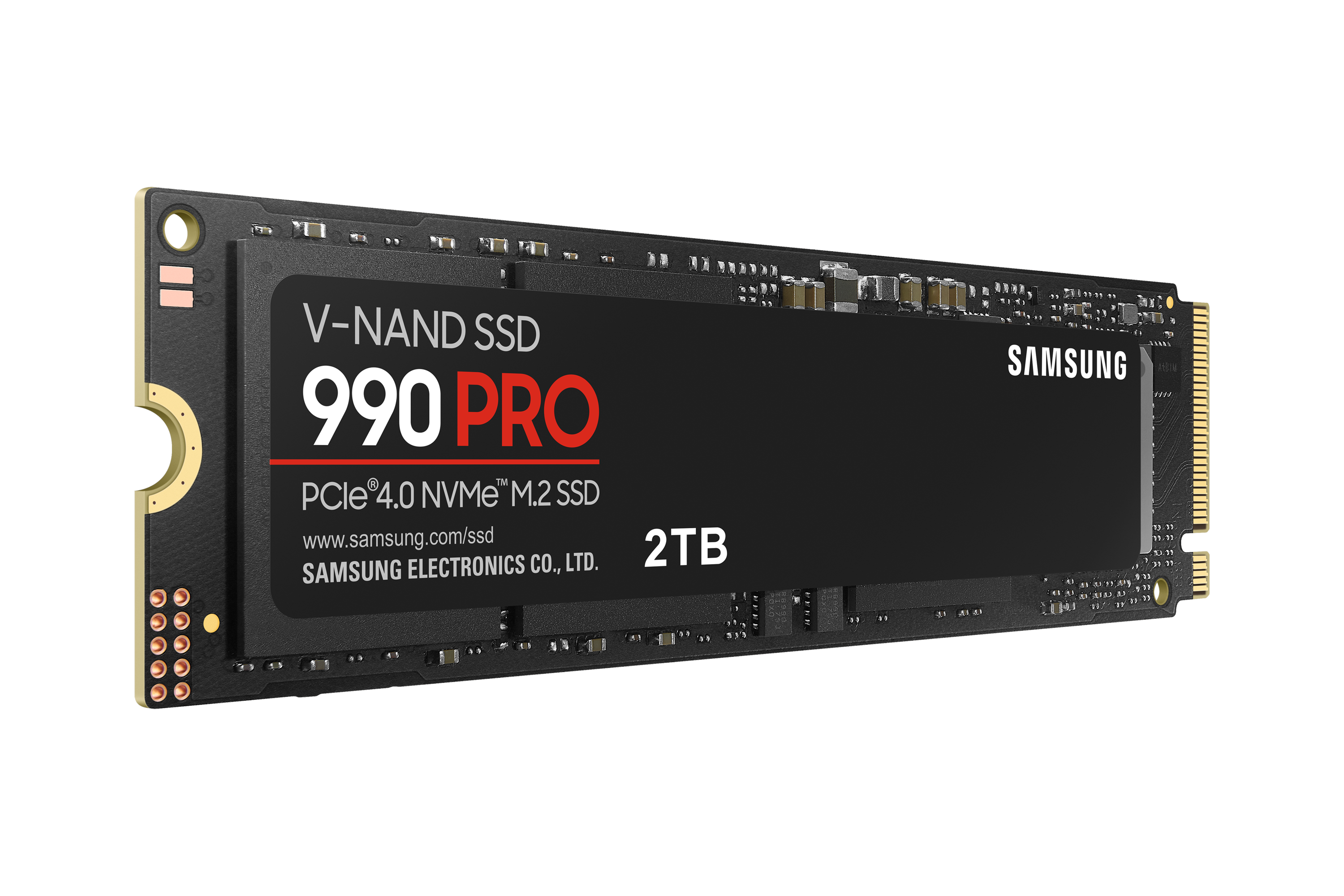 Samsung 990 Pro Ssd - 2tb - Ohne Kühlkörper - M.2 2280 - Pcie 4.0 Schwarz Mz-v9p2t0bw
