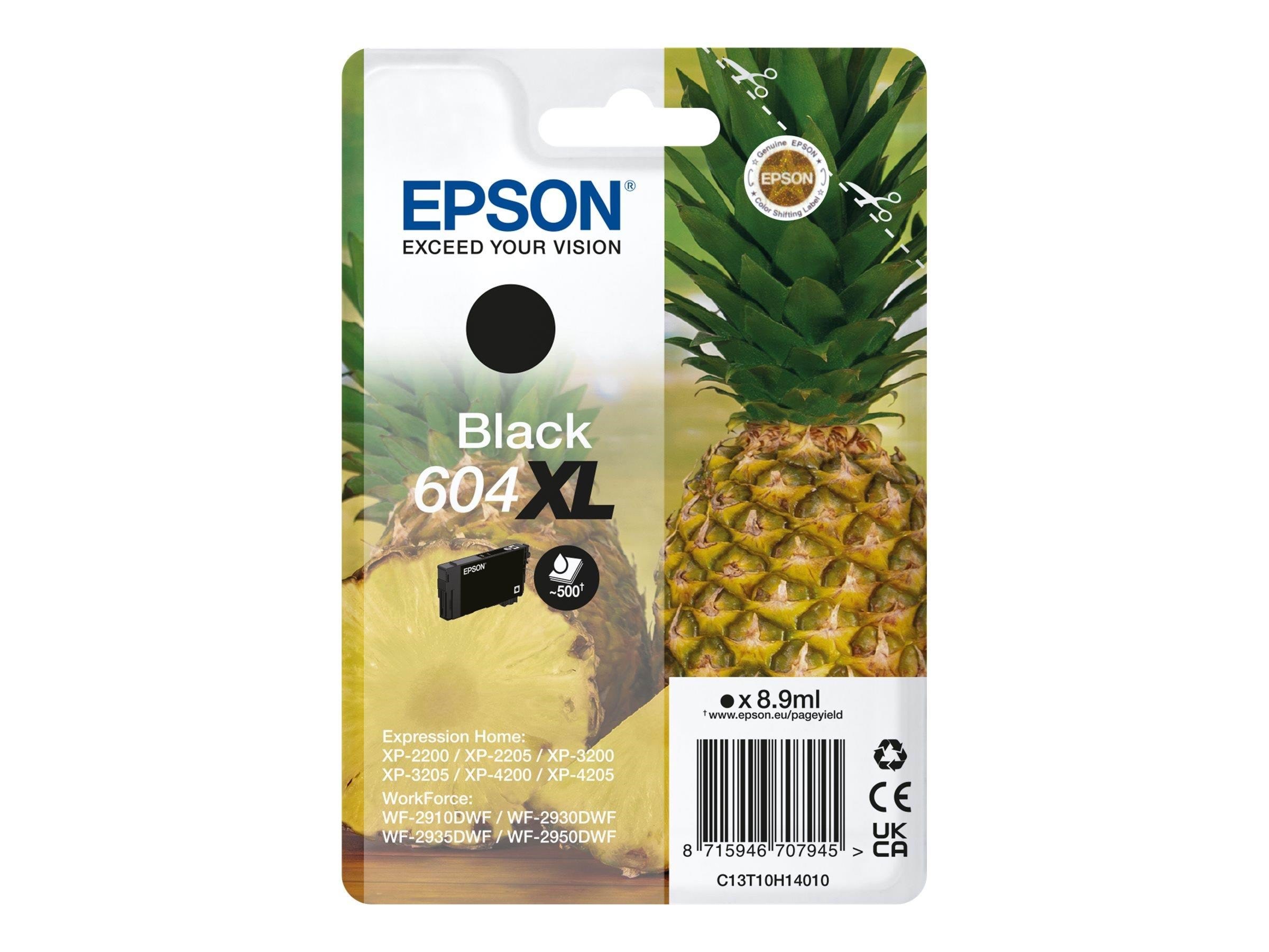 Epson 604xl - XL - Black - Original - Ink Cartridge - Druckerzubehoer Tinte Toner Schwarz C13t10h14010