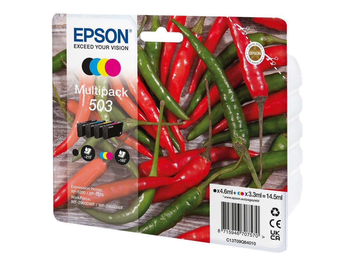 Epson 503 Multipack - 4-pack - Black Yellow Cyan Magenta - Original - Ink Cartridge - Druckerzubehoer Tinte Toner