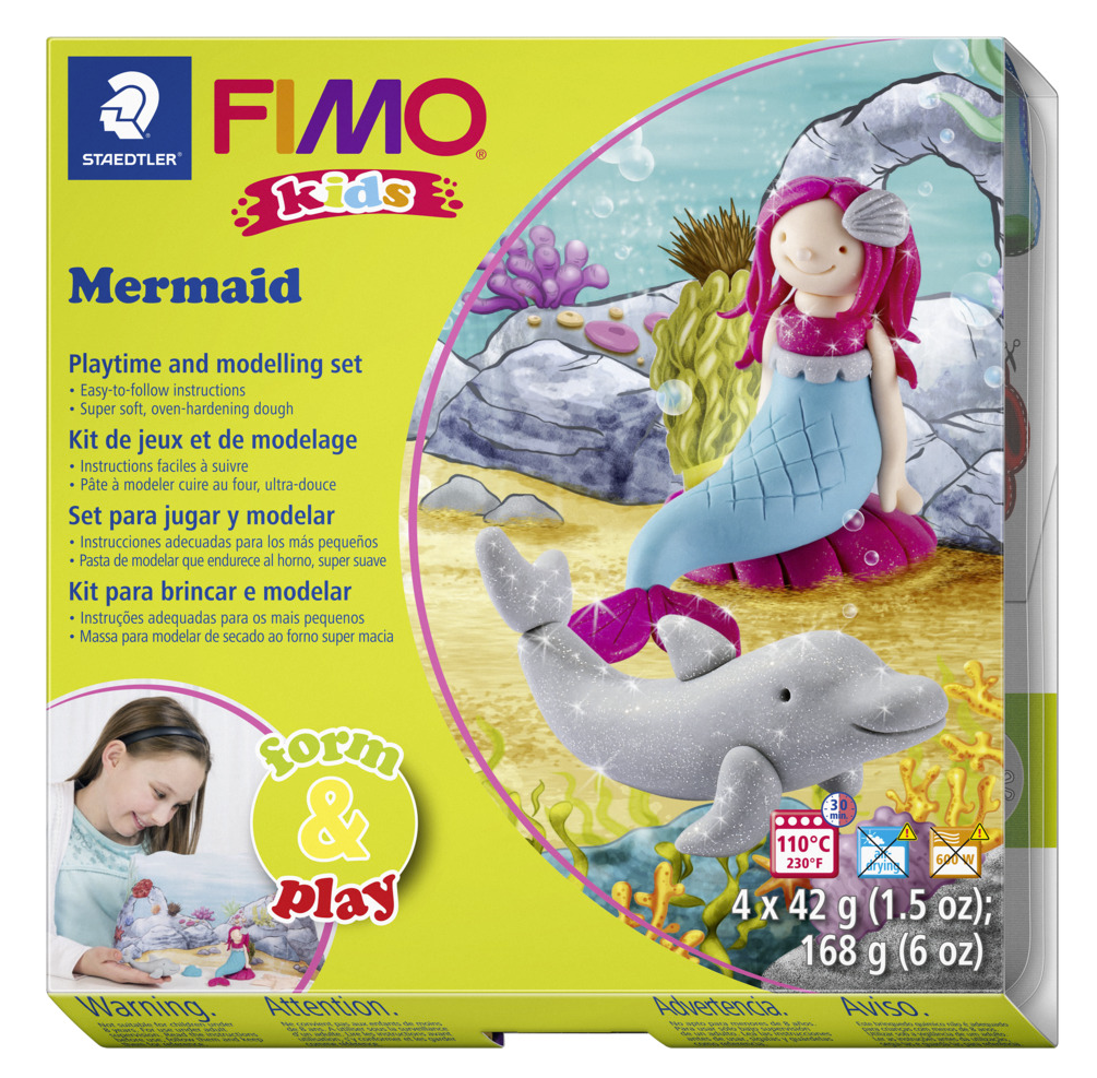Staedtler Set Mod. Clay Fimo Kids F&P Mermaid - Hobby Zubehoer