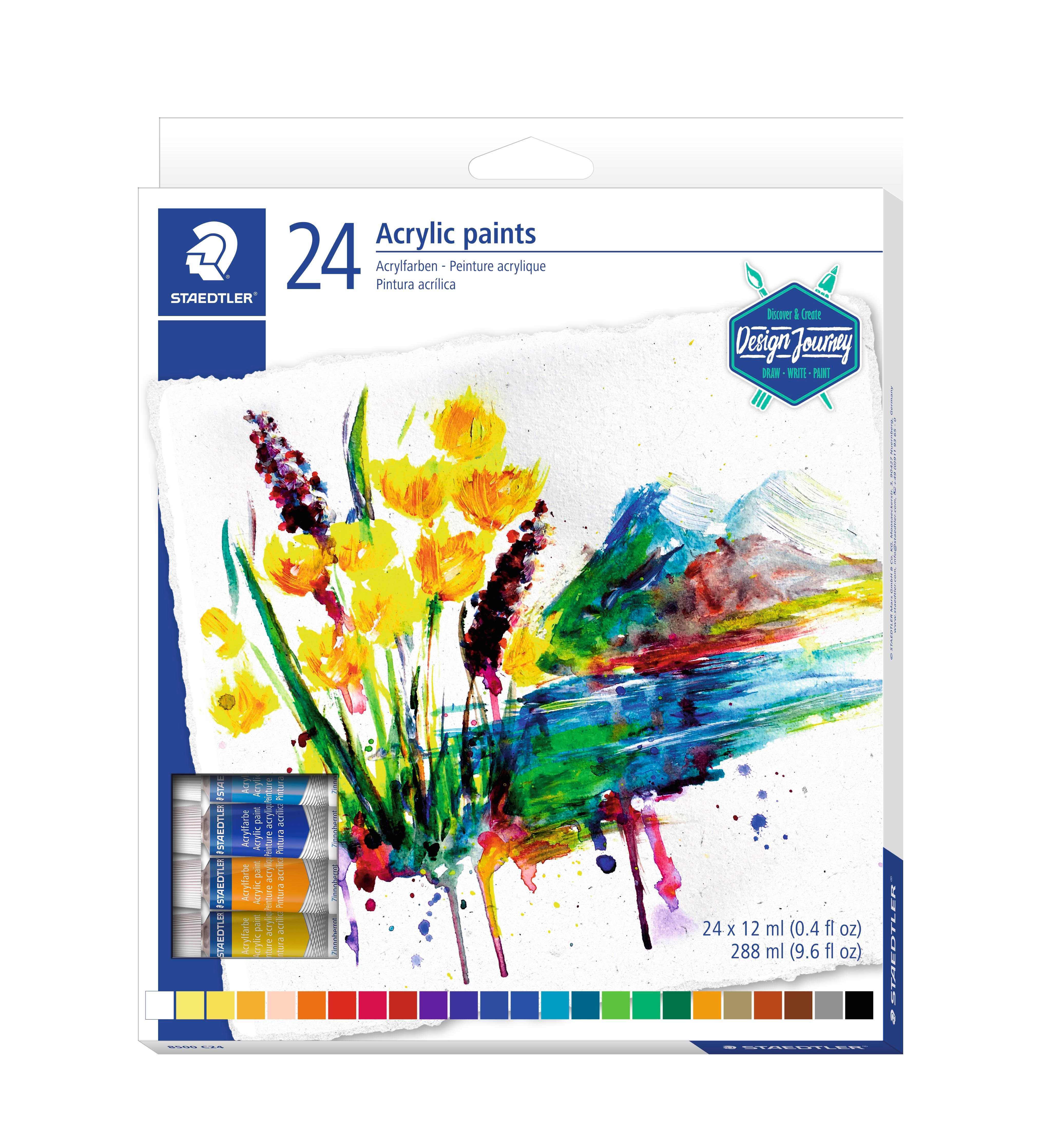 Staedtler Acrylic Paint Tubes 24pc - Hobby Zubehoer