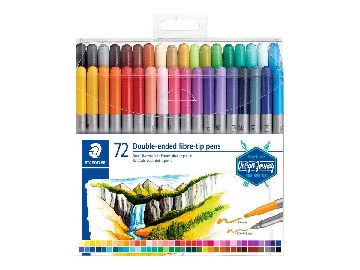 Staedtler Double-ended Fibre-tip Pens 72pcs - Utensilien Zum Schreiben Und Zeichnen