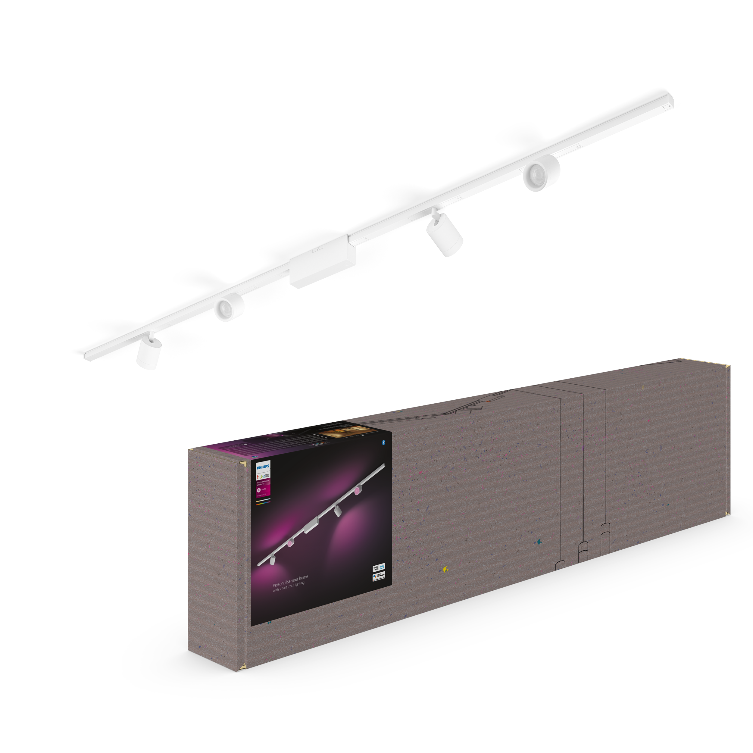 Philips Hue Perifo Ceiling Set - 4 Cylinder Spots - White - Smart Home