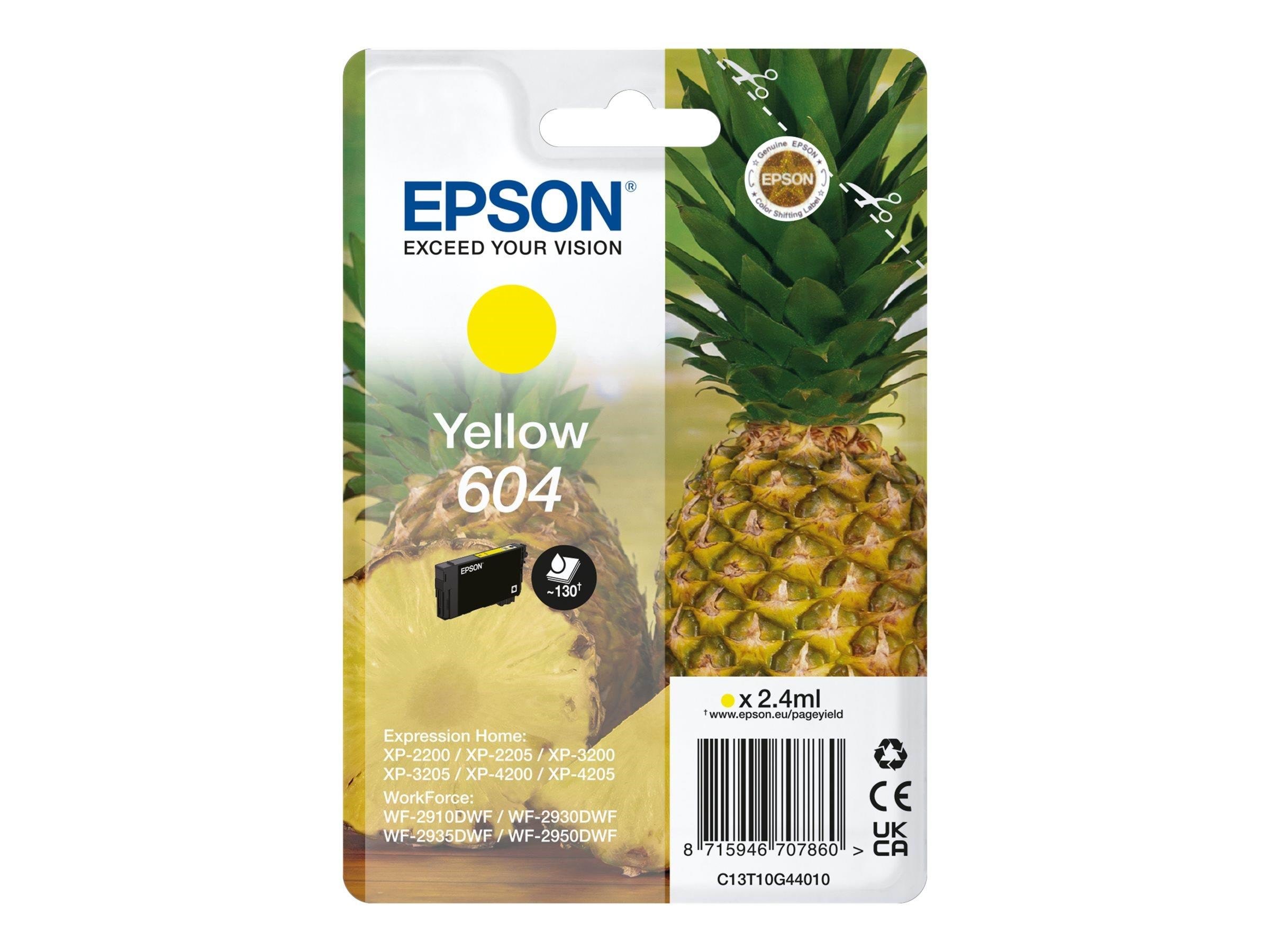 Epson 604 Singlepack - Yellow - Original - Ink Cartridge - Druckerzubehoer Tinte Toner