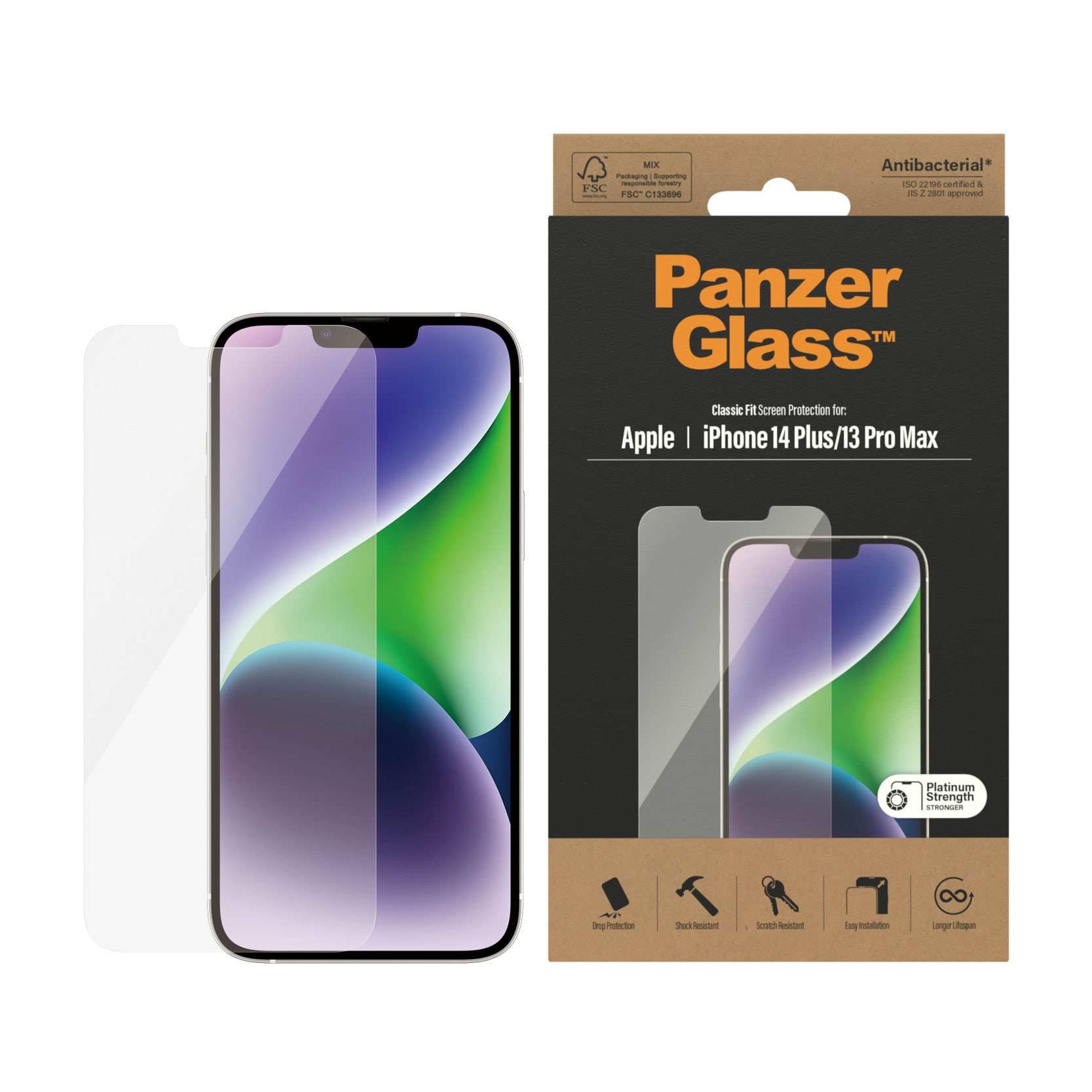 Panzerglass Screen Protector Apple Iphone 14 Plus | 13 Pro Max | Classic Fit - Handys Schutzfolie Panzer2769