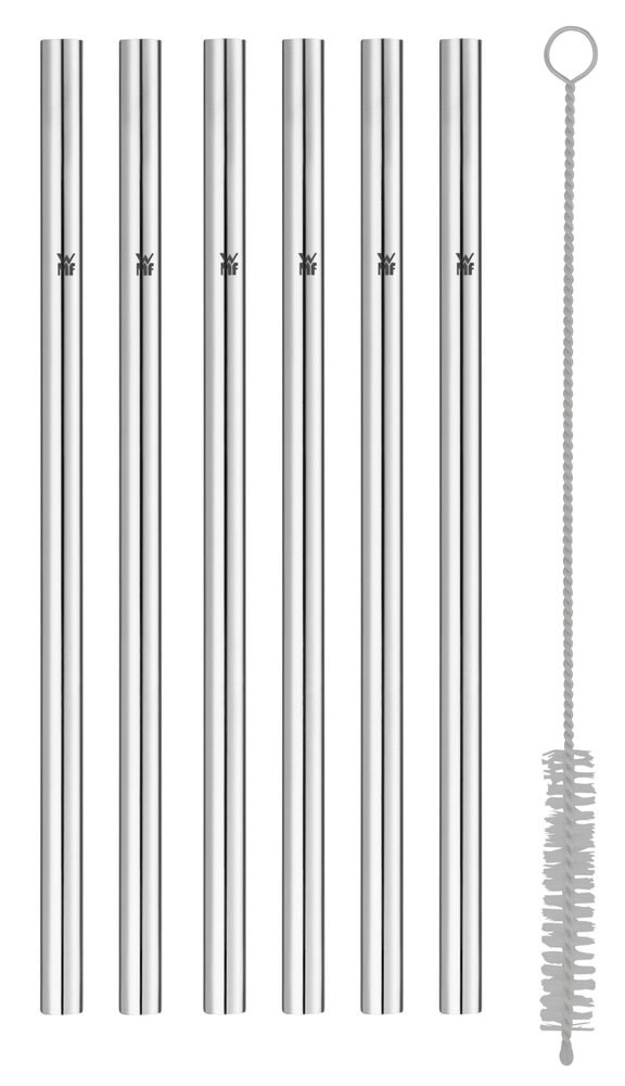 Wmf Baric Straw 6 Pcs. 18 cm w. Brush - Kuechenzubehoer