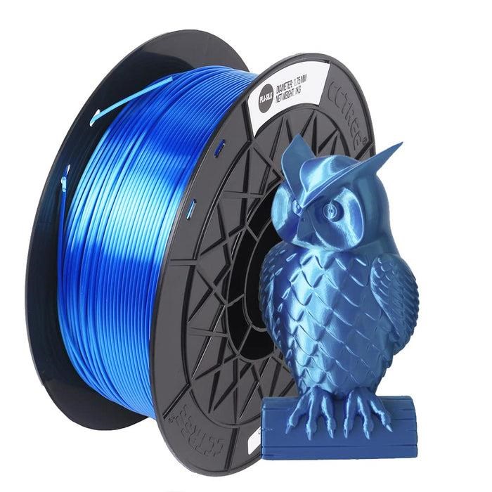 Cctree Silk Pla 1.75 mm 1 kg Blue - Filament 3D Drucker Acplsb22
