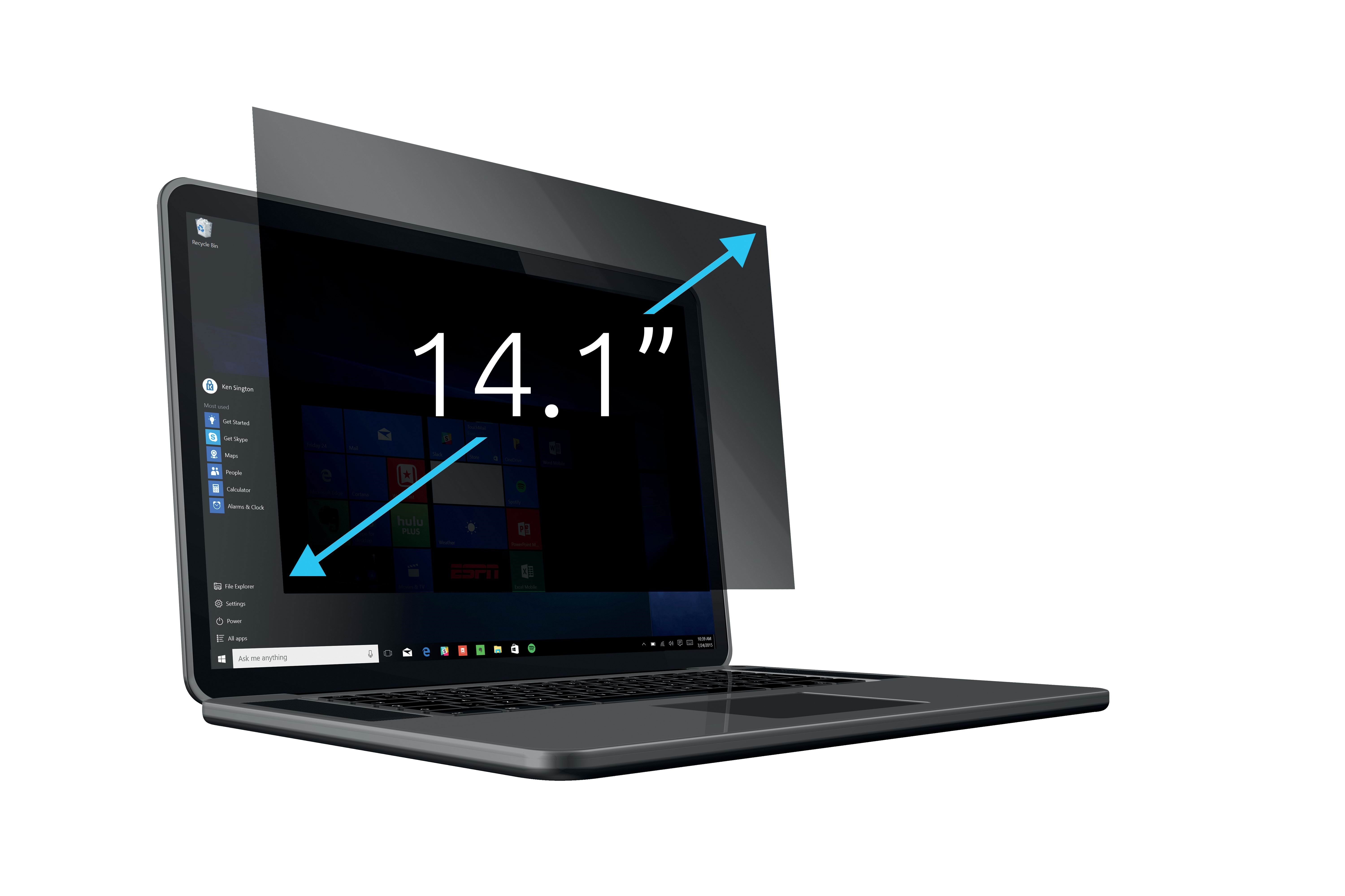 Kensington Blickschutzfilter 2-fach Abnehmbar Für 14,1" Laptops 16:9 - Systemzubehoer