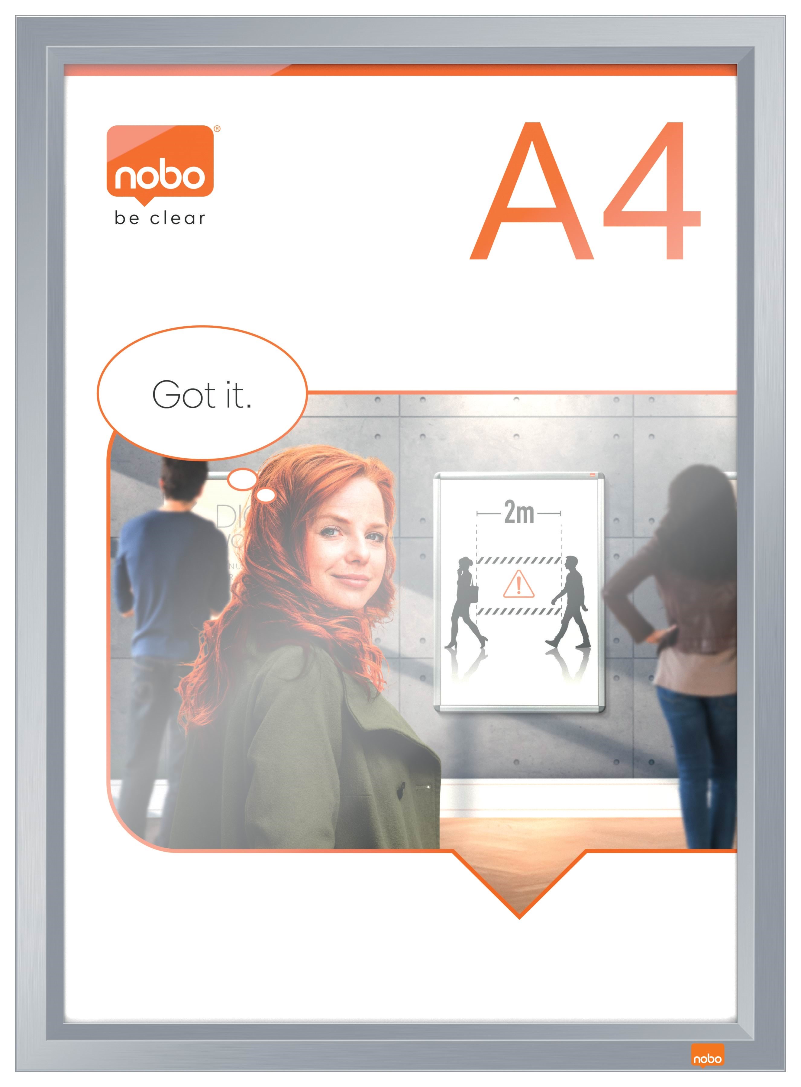 Nobo Impression Pro Clip-rahmen A4 Mit Aluminiumrahmen - Konferenz Und Praesentation 1915578