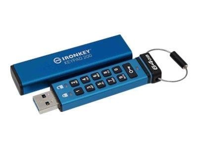 Kingston Ironkey 200 - 64gb - Usb-stick - Usb Stick Blau Ikkp200/64gb