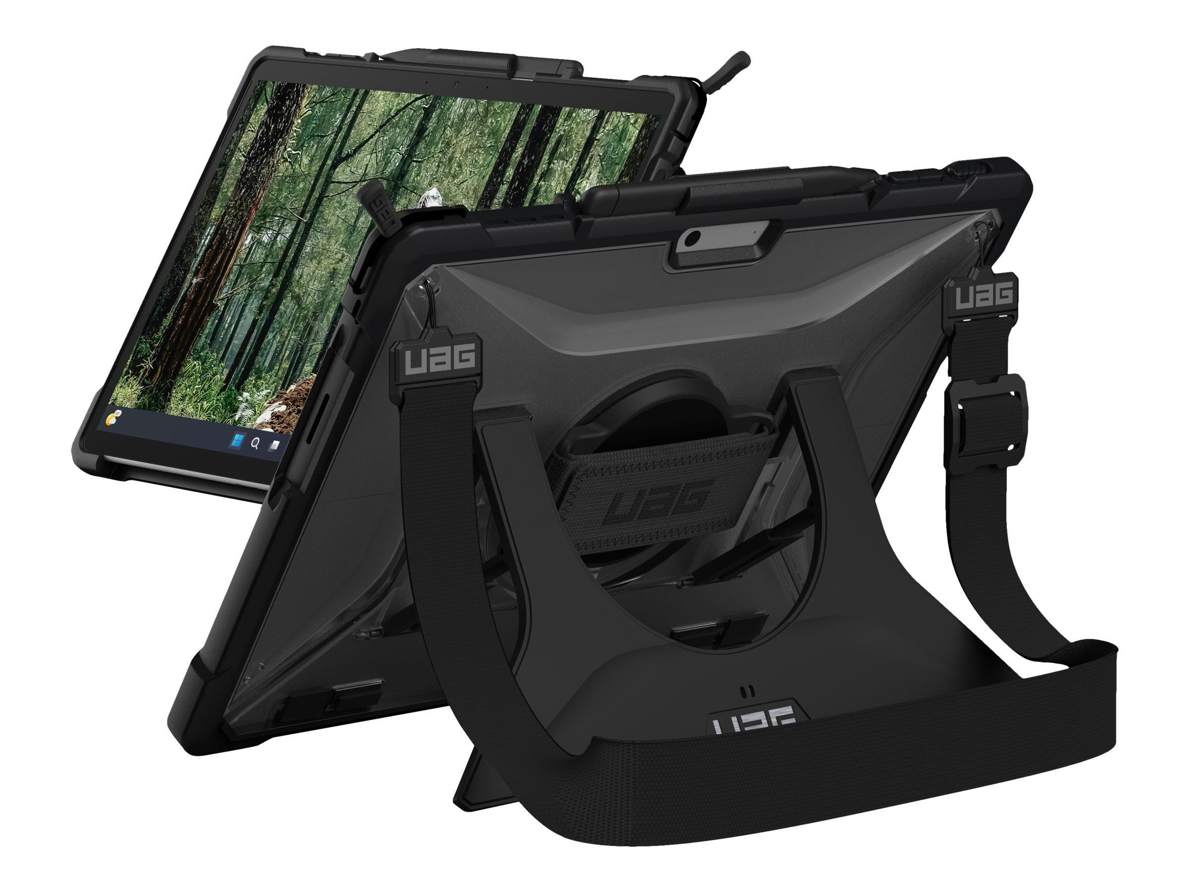 Uag Plasma Series Rugged Case For Surface Pro 13" 12/11/10/9 - Plasma Series w/ Handstrap And Shoulder Strap - Clear - Tablets Cover Case