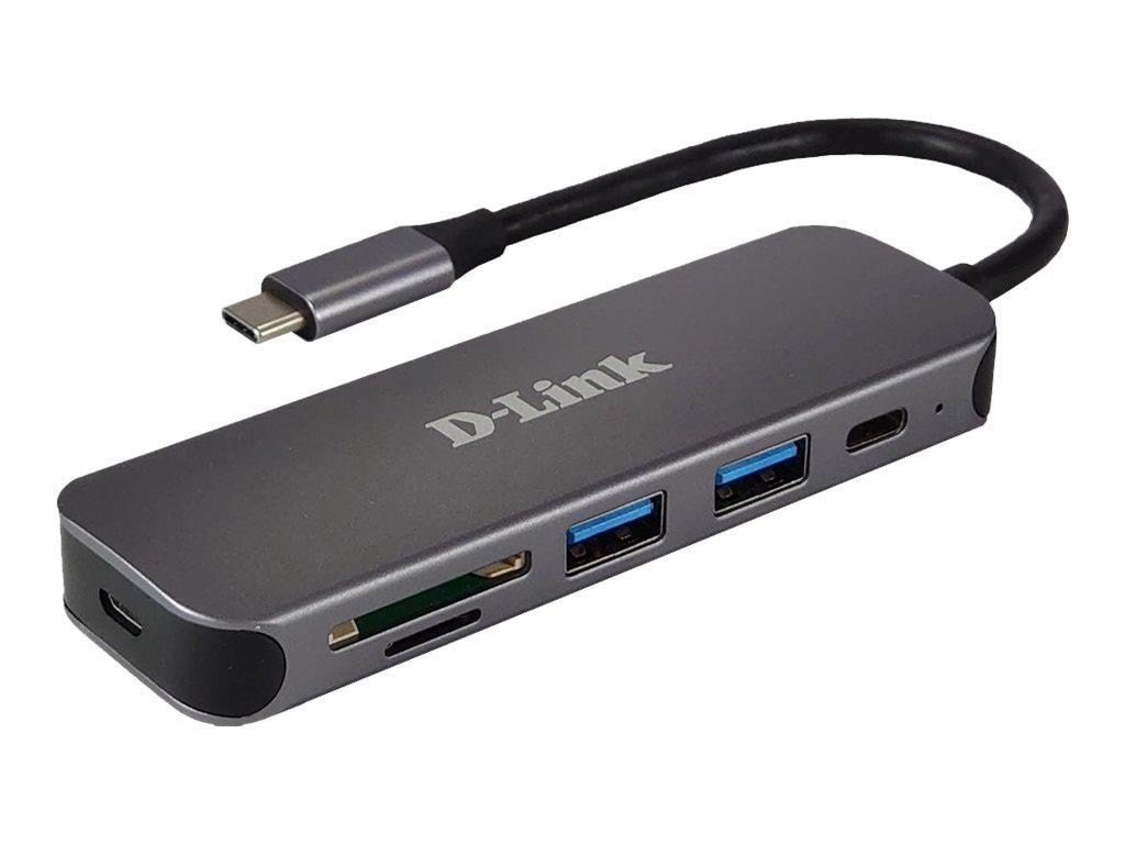 D-link Dub-2325 - Hub - With Card Reader - 5 Ports Usb-hubs - 5 - Grau - Usb Hubs