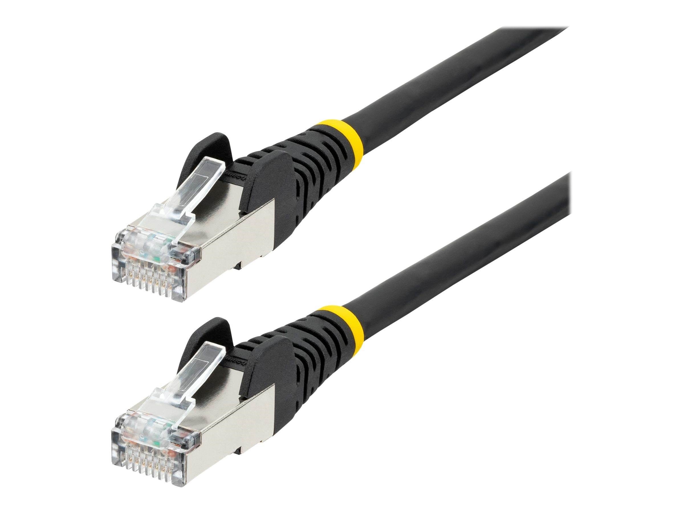 2m Cat6a Ethernet Cable - 2 m - Black - Schwarz - 2m - Netzwerk Kabel Nlbk-2m-cat6a-patch