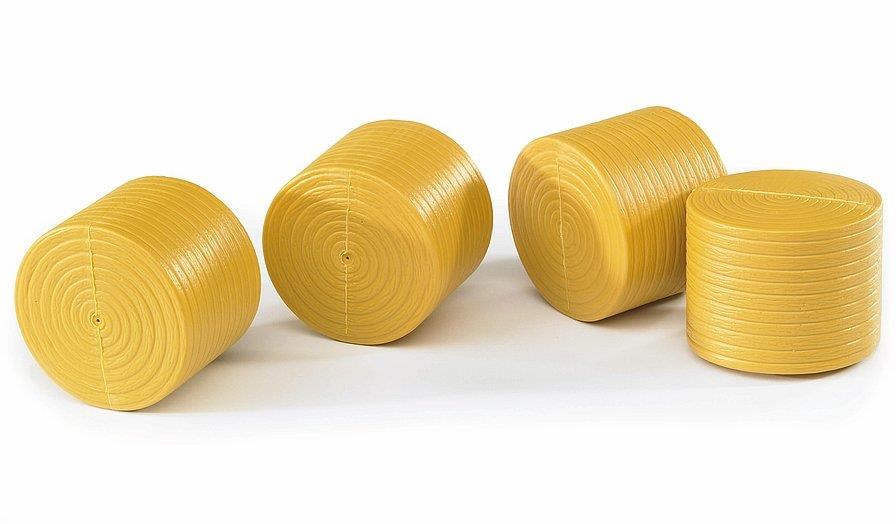 Bruder Access.: 4 Round Hay Bales Ockery For Claas Rolland 250 - Spielzeugauto