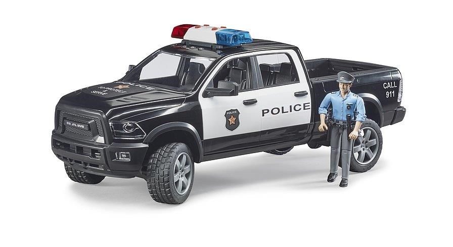 Bruder Ram 2500 Police Truck With Policeman - Spielzeugauto Br2505