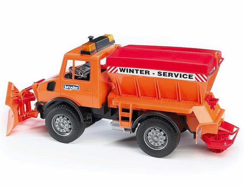 Bruder MB Unimog Winter Service With Snow Plough - Spielzeugauto