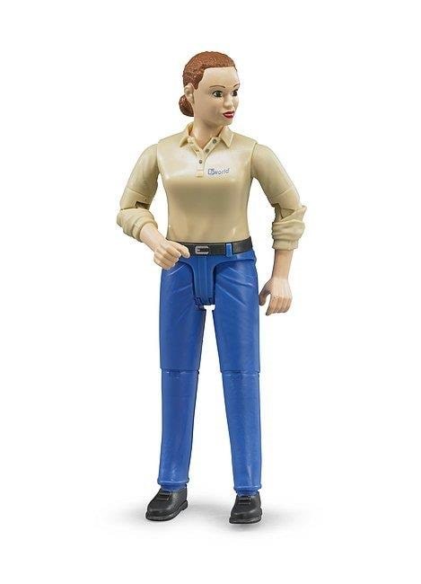 Bruder Woman Light Skin Blue Jeans - Spielzeugauto Br60408